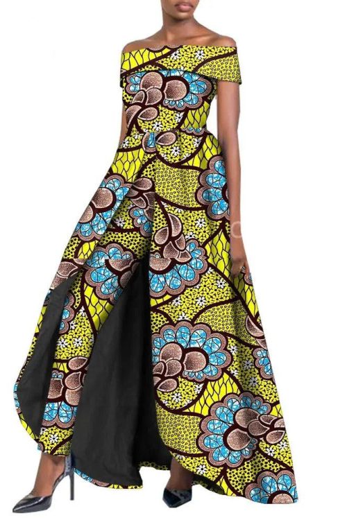 Stylish African Pantsuit for Women Yellow (Copy)