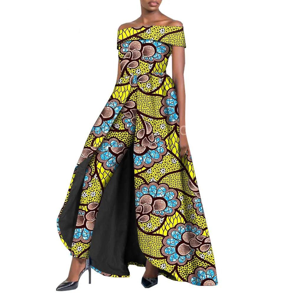 Stylish African Pantsuit for Women Yellow (Copy)